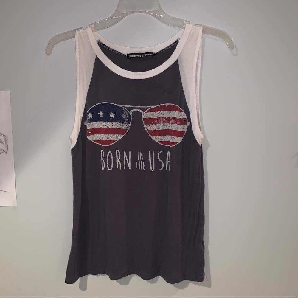 Rustic USA tank top